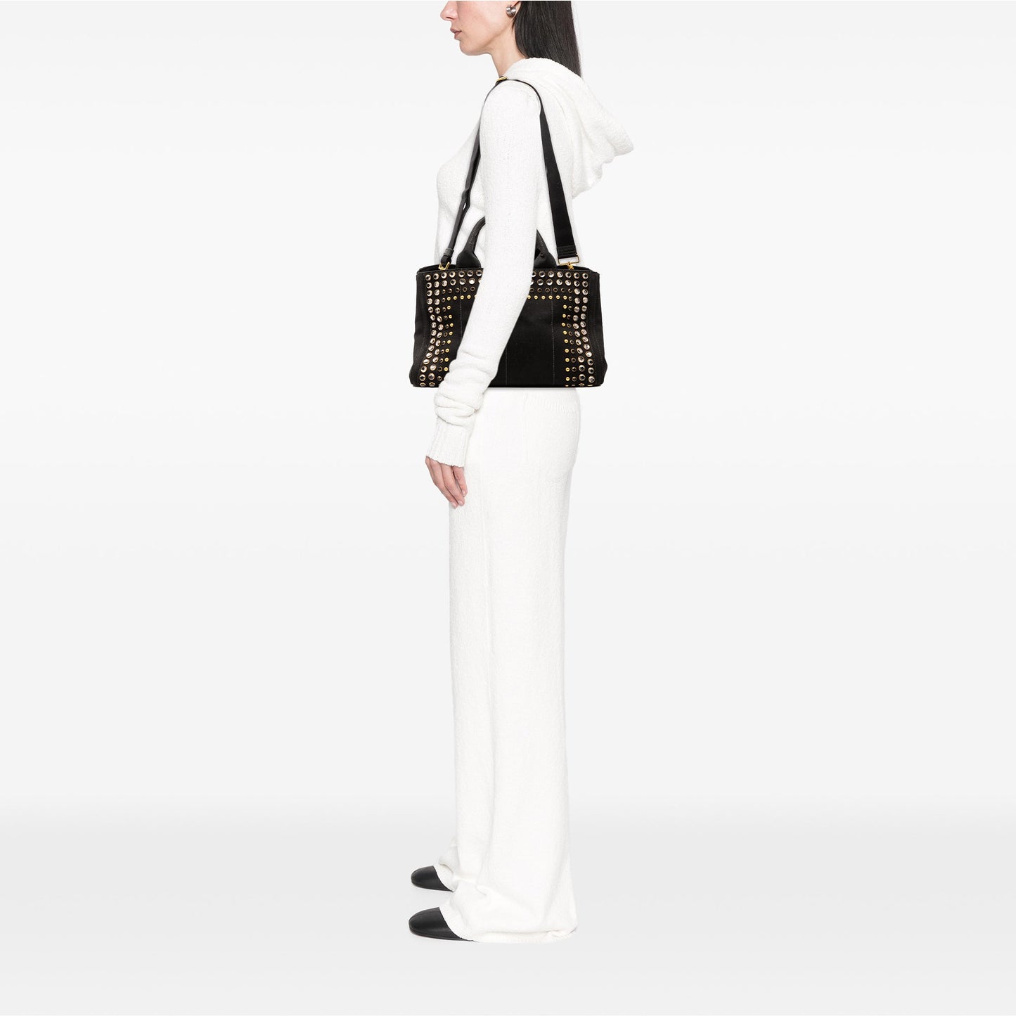 Prada Canvas Canapa Bijoux Satchel
