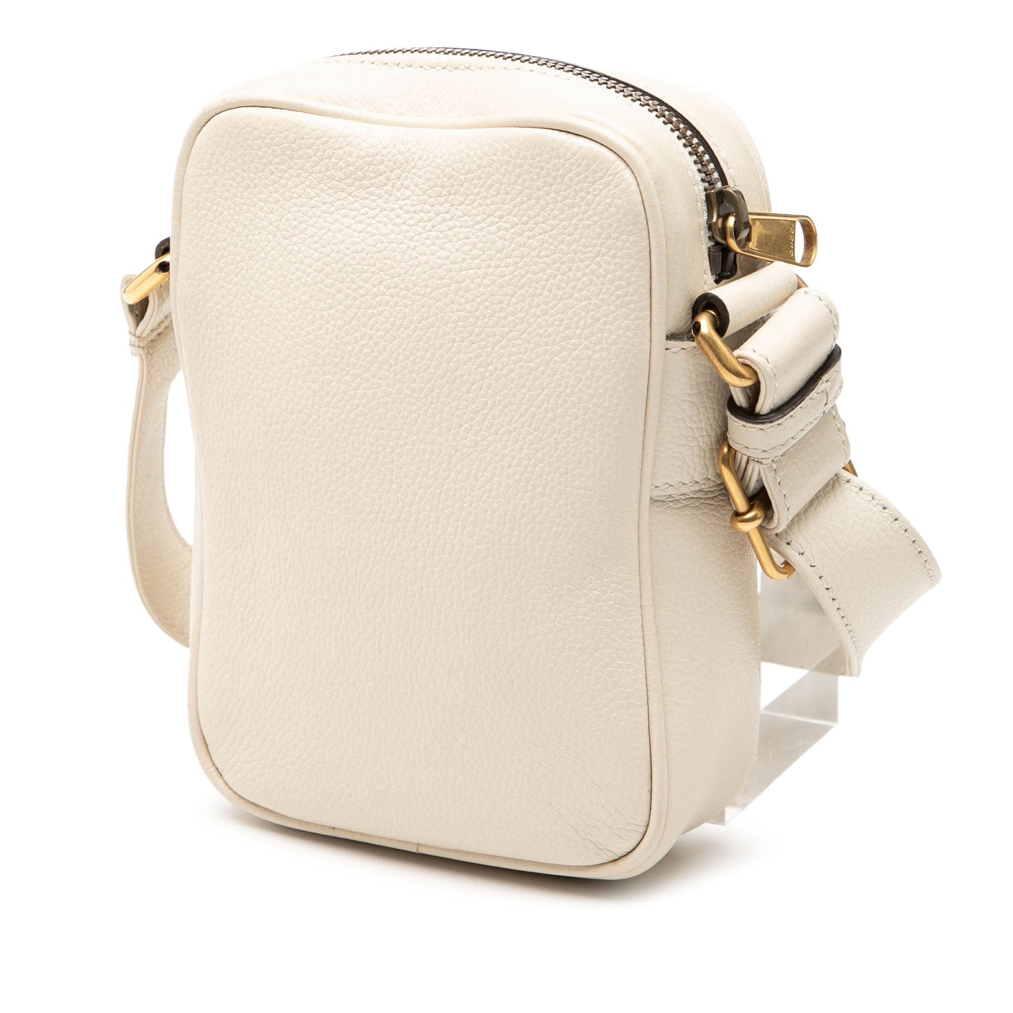 Gucci Mini Grained Calfskin Logo Crossbody