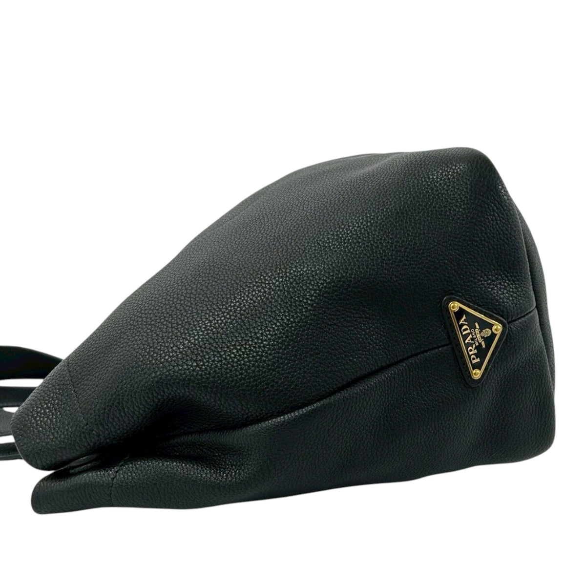 Prada Vitello Daino Logo Handbag