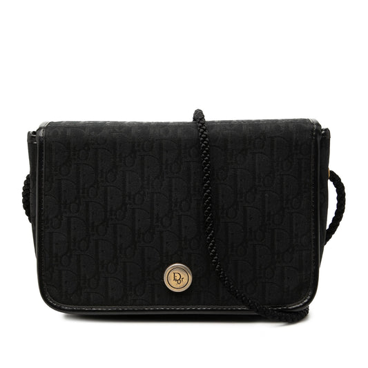 Dior Diorissimo Trotter Canvas Flap Crossbody