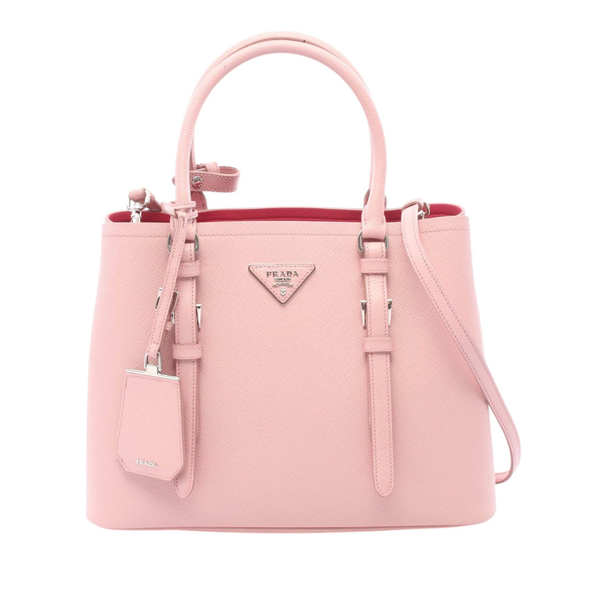 Prada Small Saffiano Cuir Double Handle Satchel