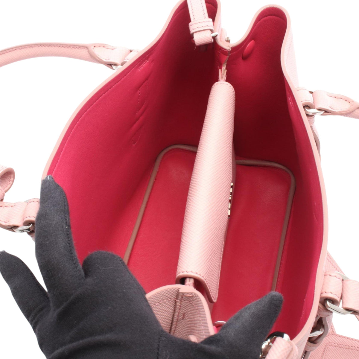 Prada Small Saffiano Cuir Double Handle Satchel