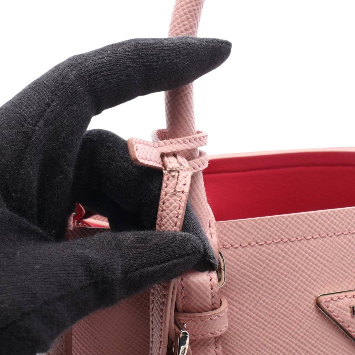 Prada Small Saffiano Cuir Double Handle Satchel