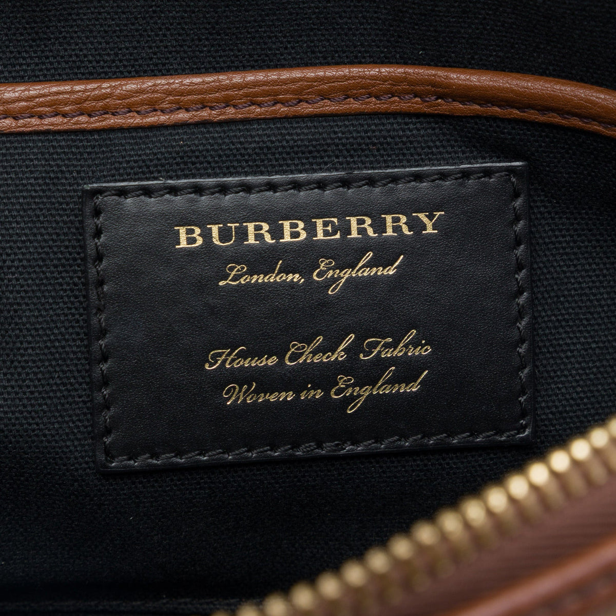 Burberry House Check Canvas Derby Abingdon Convertible Satchel