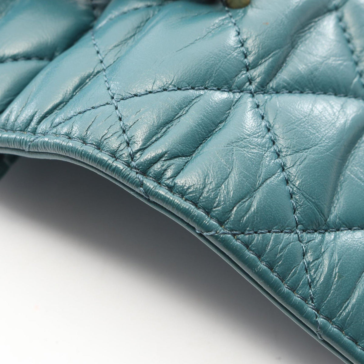 Chanel Small Quilted Calfskin and Caviar Chain Handle Flap — Blue