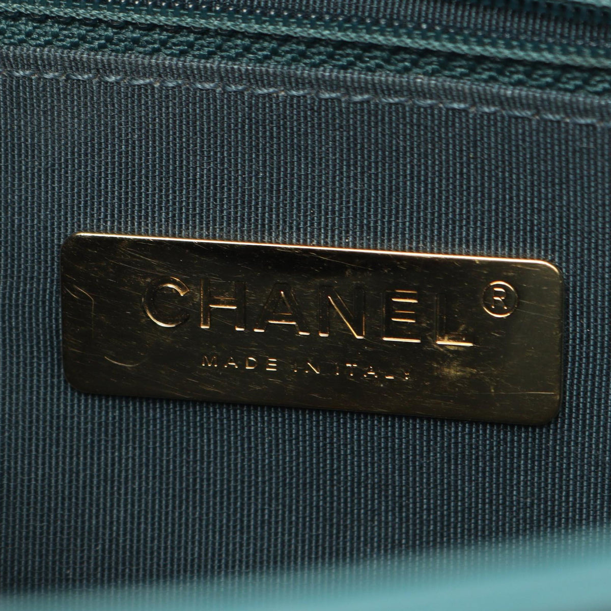Chanel Small Quilted Calfskin and Caviar Chain Handle Flap — Blue