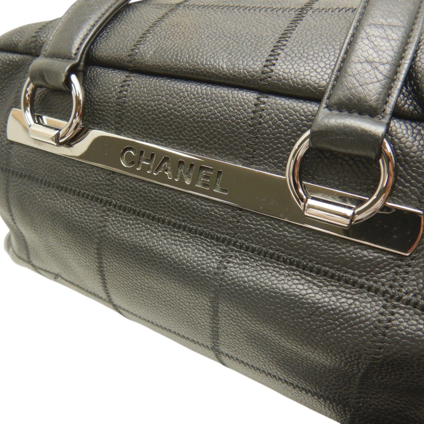Chanel Chocolate Bar Caviar Shoulder Bag