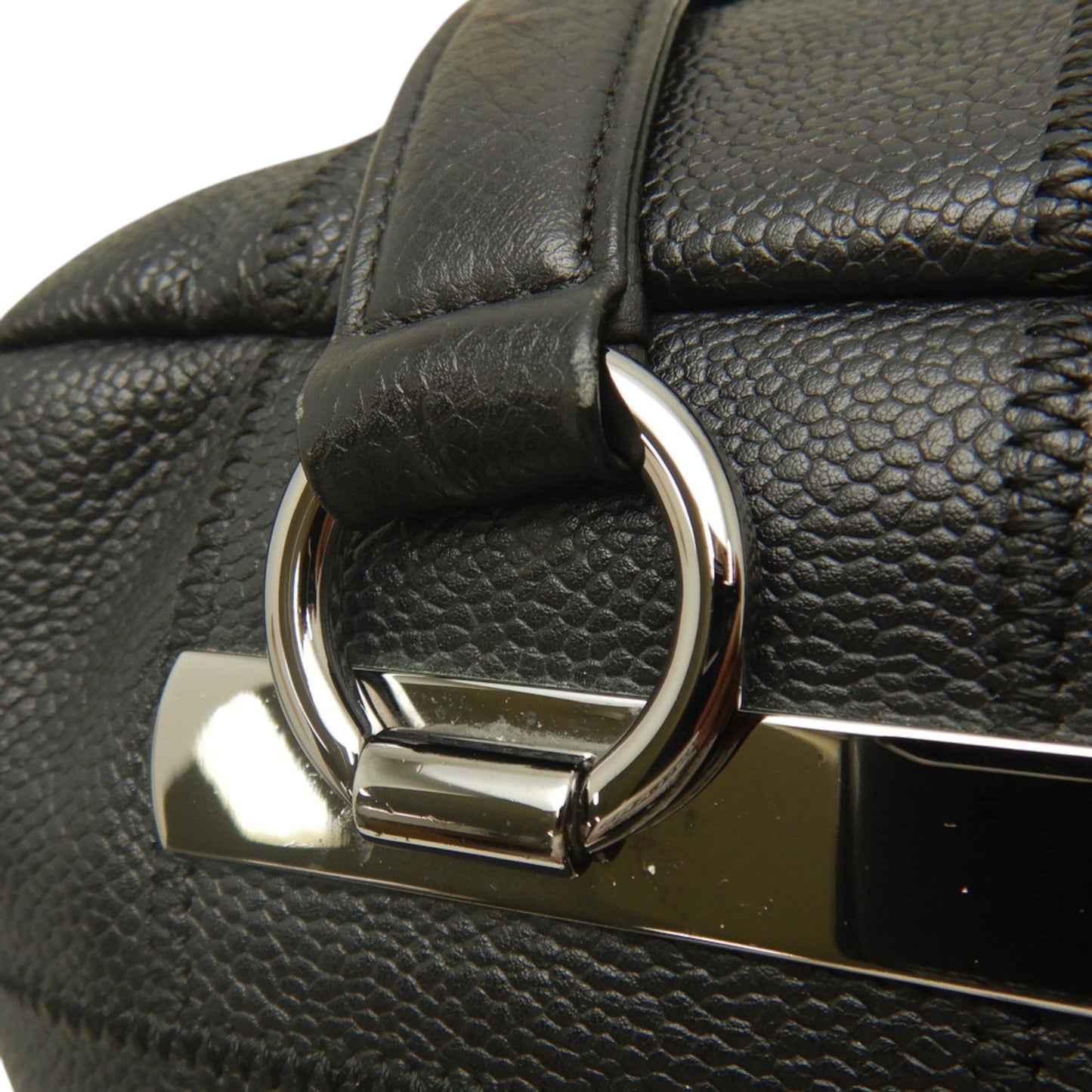 Chanel Chocolate Bar Caviar Shoulder Bag