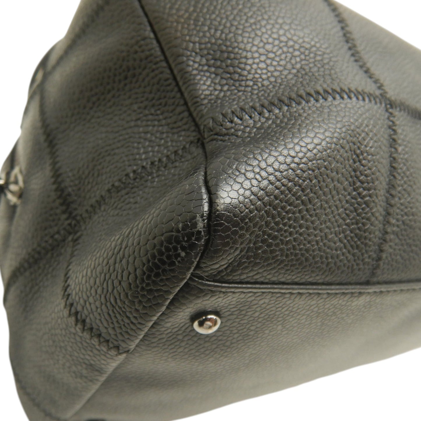 Chanel Chocolate Bar Caviar Shoulder Bag