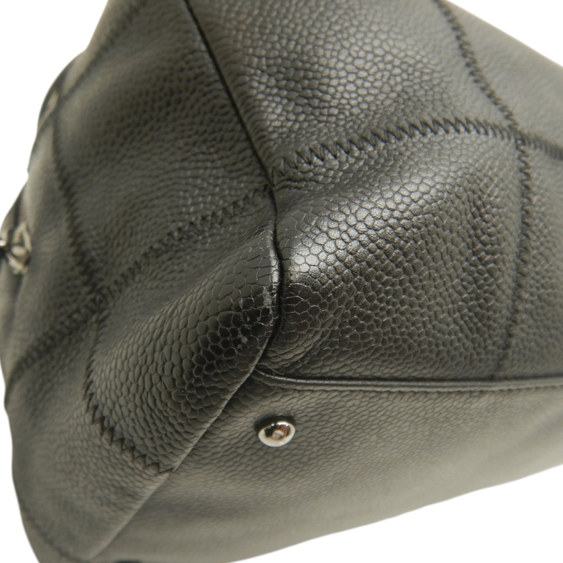 Chanel Chocolate Bar Caviar Shoulder Bag