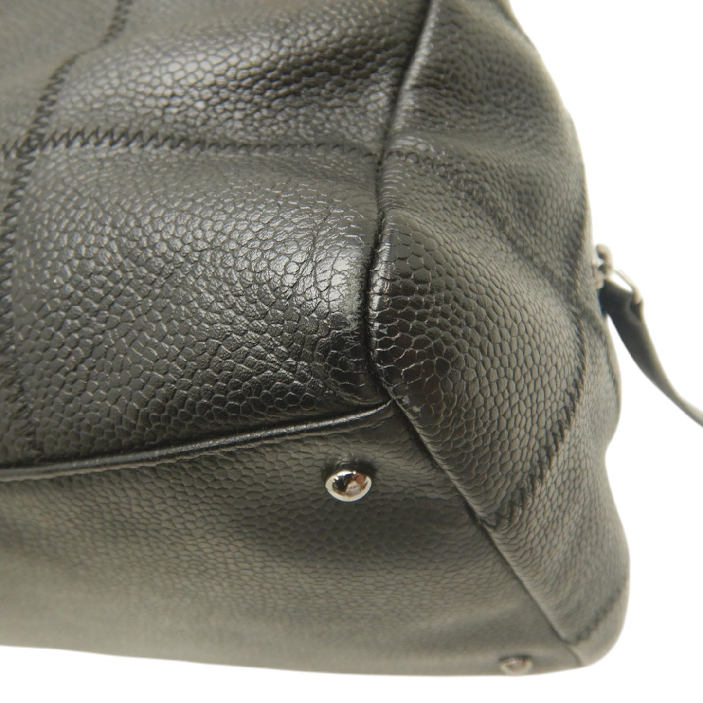 Chanel Chocolate Bar Caviar Shoulder Bag