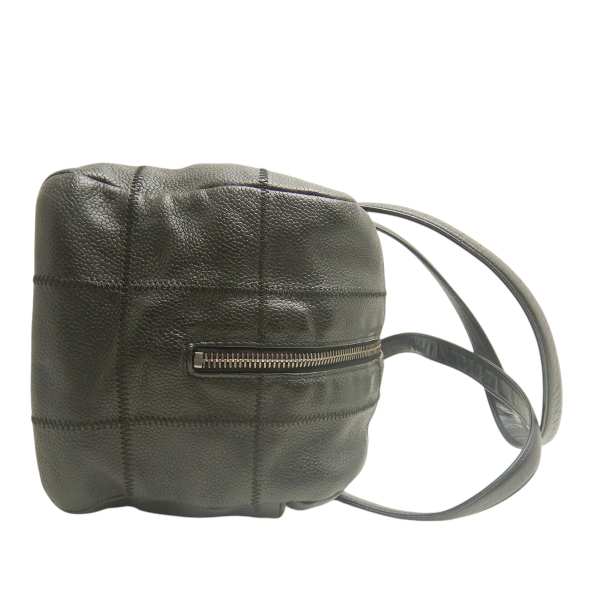 Chanel Chocolate Bar Caviar Shoulder Bag
