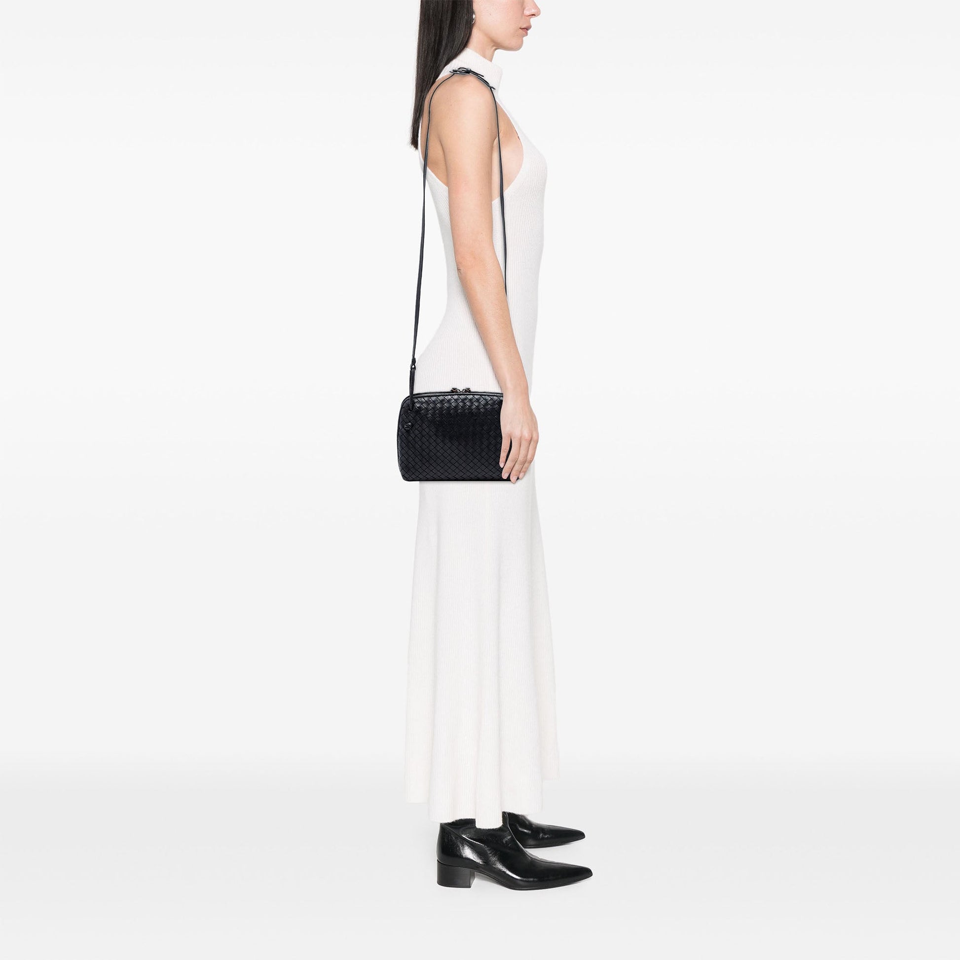 Bottega Veneta Nappa Intrecciato Nodini Crossbody