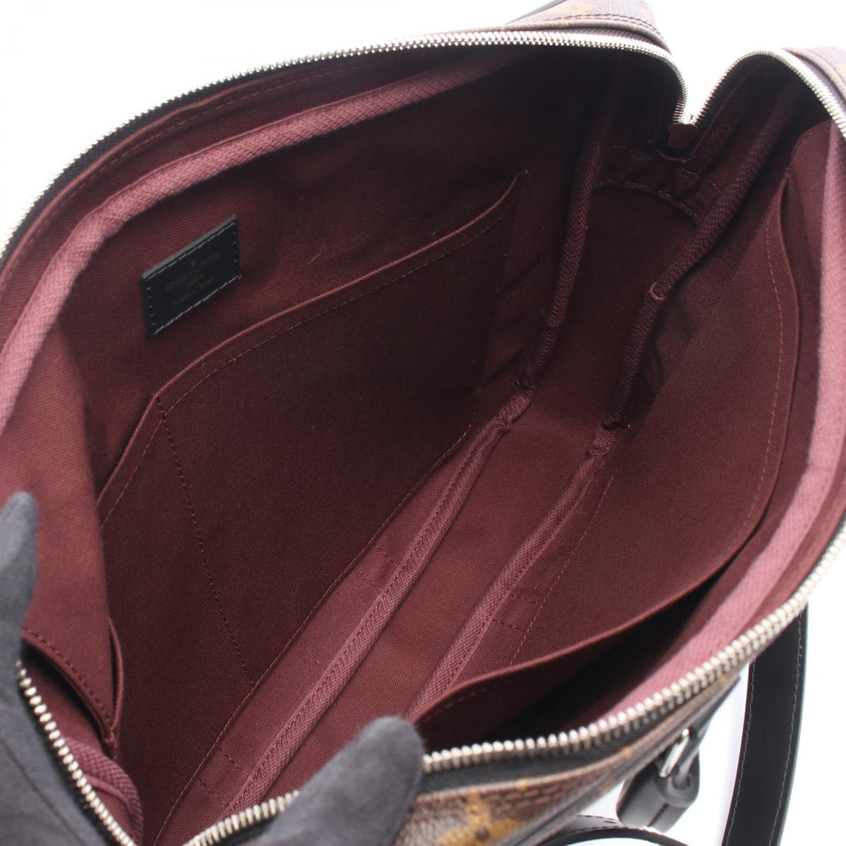 Louis Vuitton Monogram Macassar Porte Documents Voyage