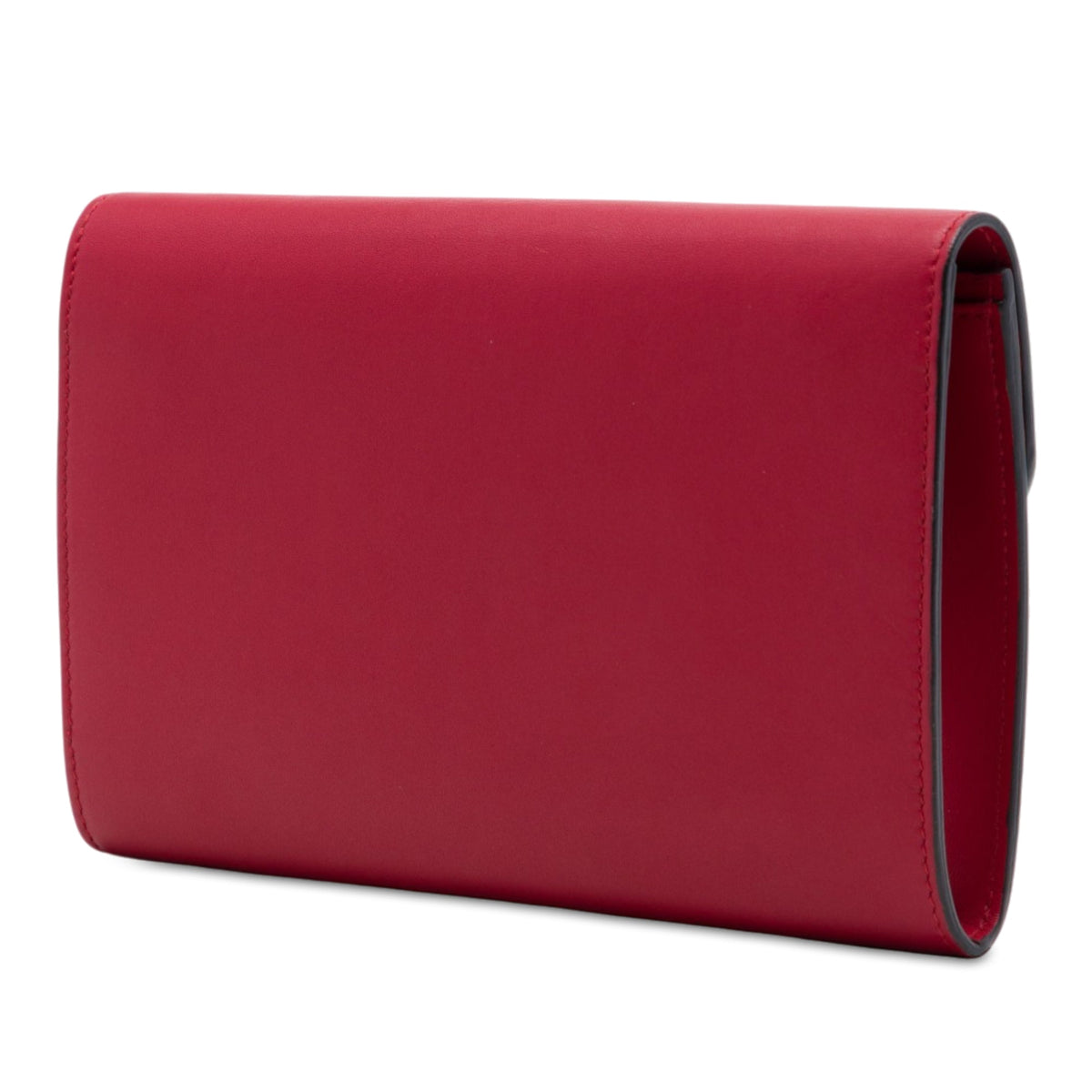 Gucci Calfskin Peony Pearly Clutch — Red