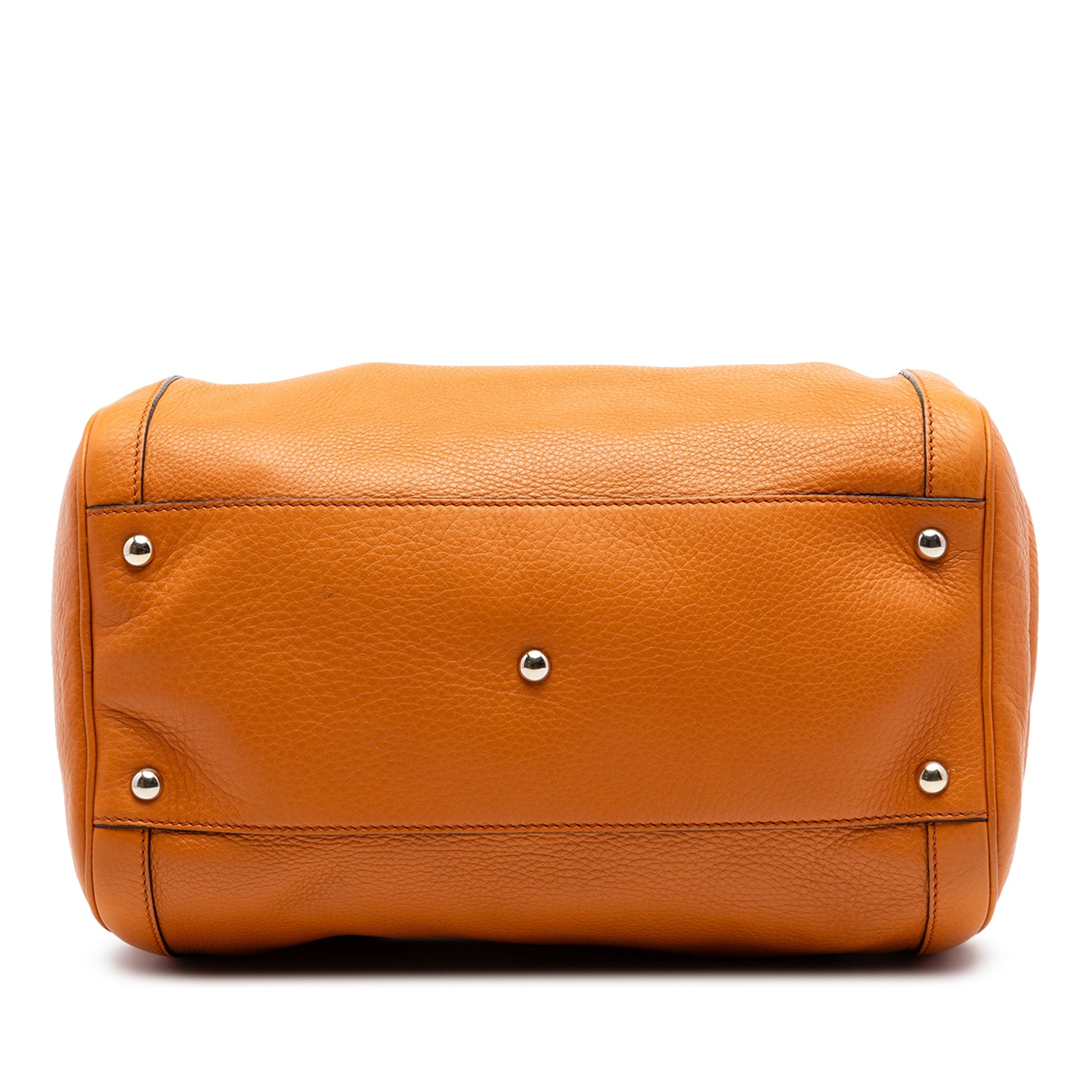 Gucci Medium Pebbled Calfskin Soho Boston Bag