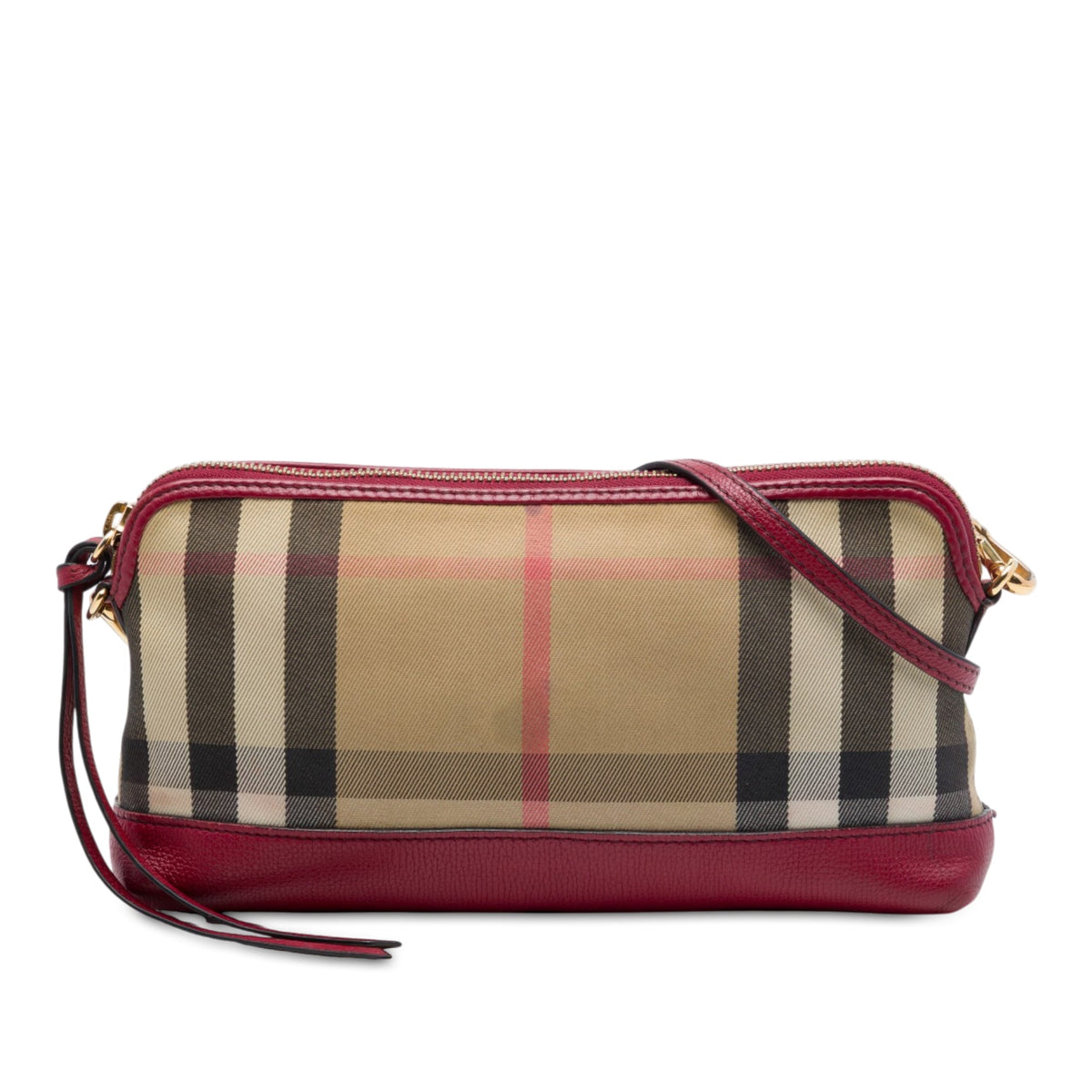 Burberry House Check Canvas Derby Abingdon Convertible Satchel