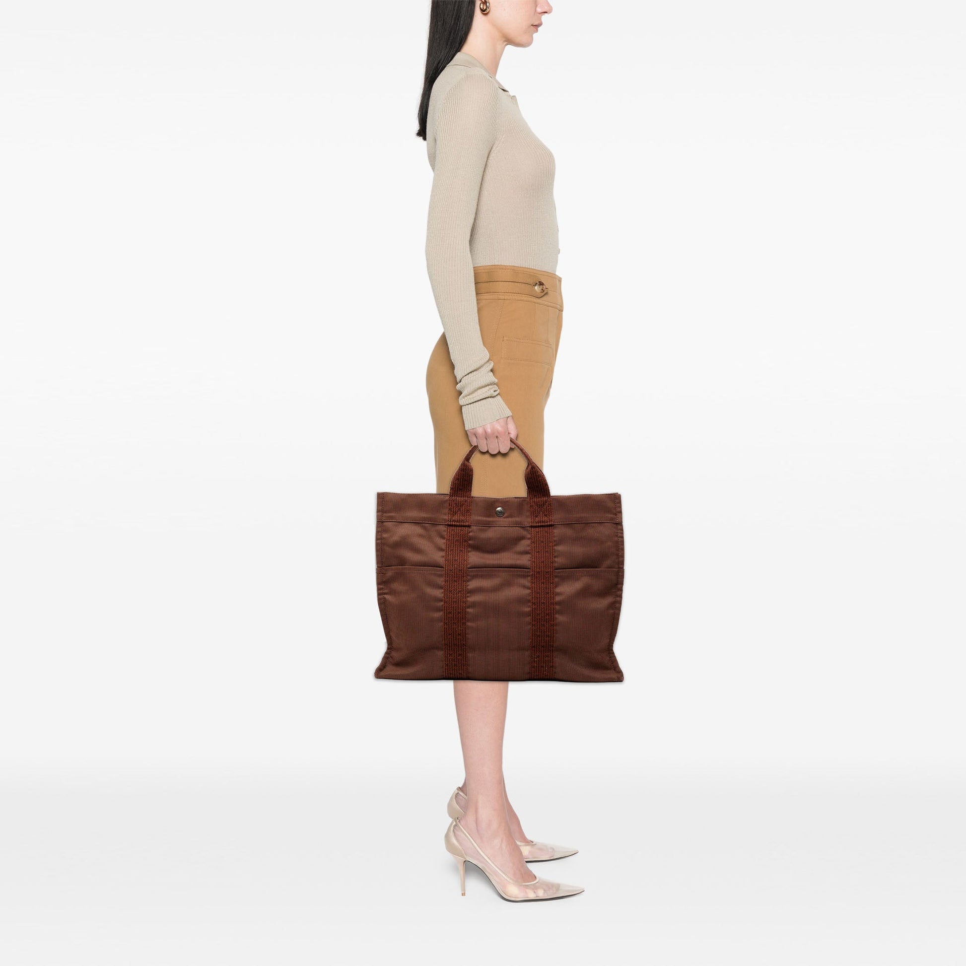 Hermès Canvas Herline GM