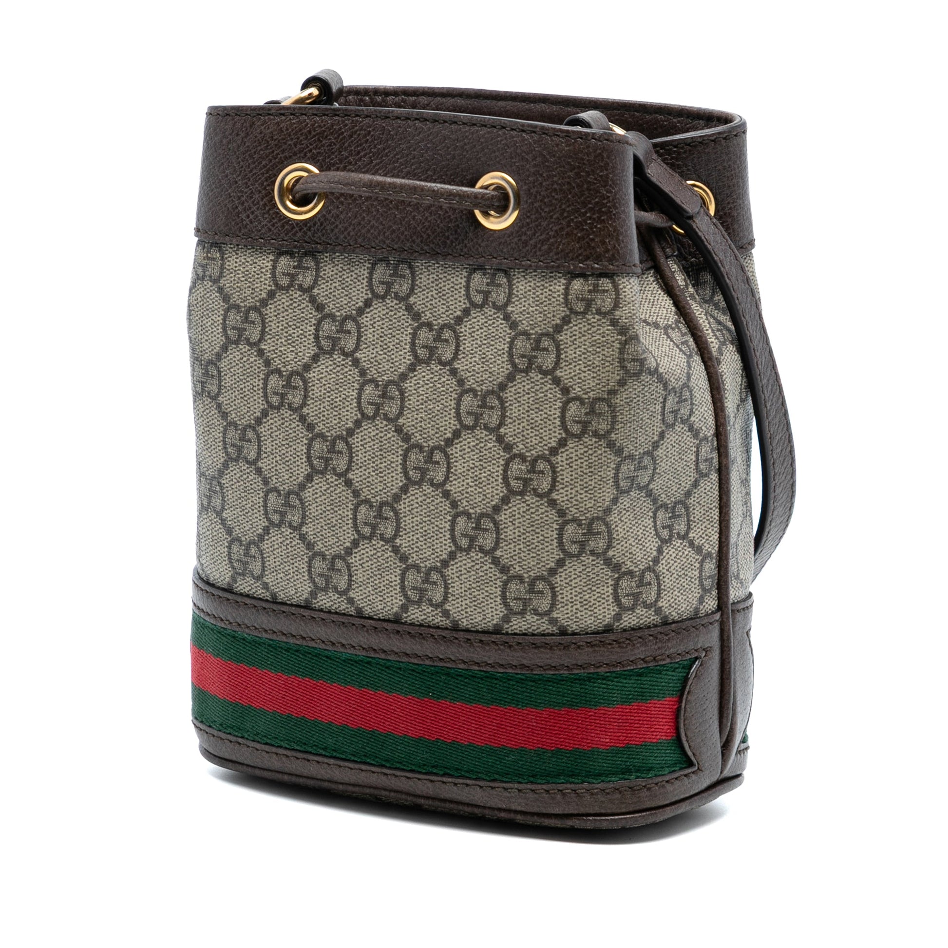 Mini GG Supreme Web Ophidia Bucket Bag