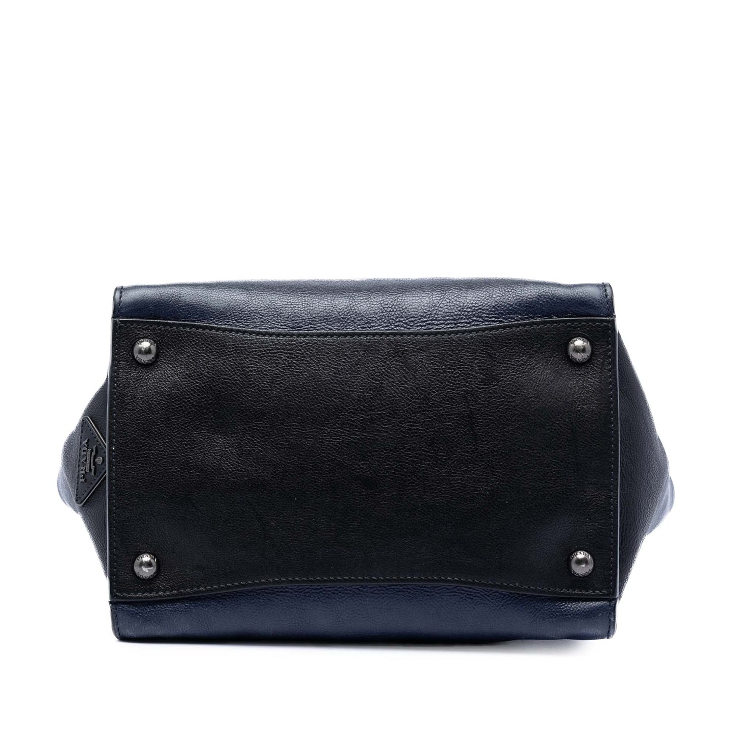 Bicolor Glace Calf Sound Lock Satchel