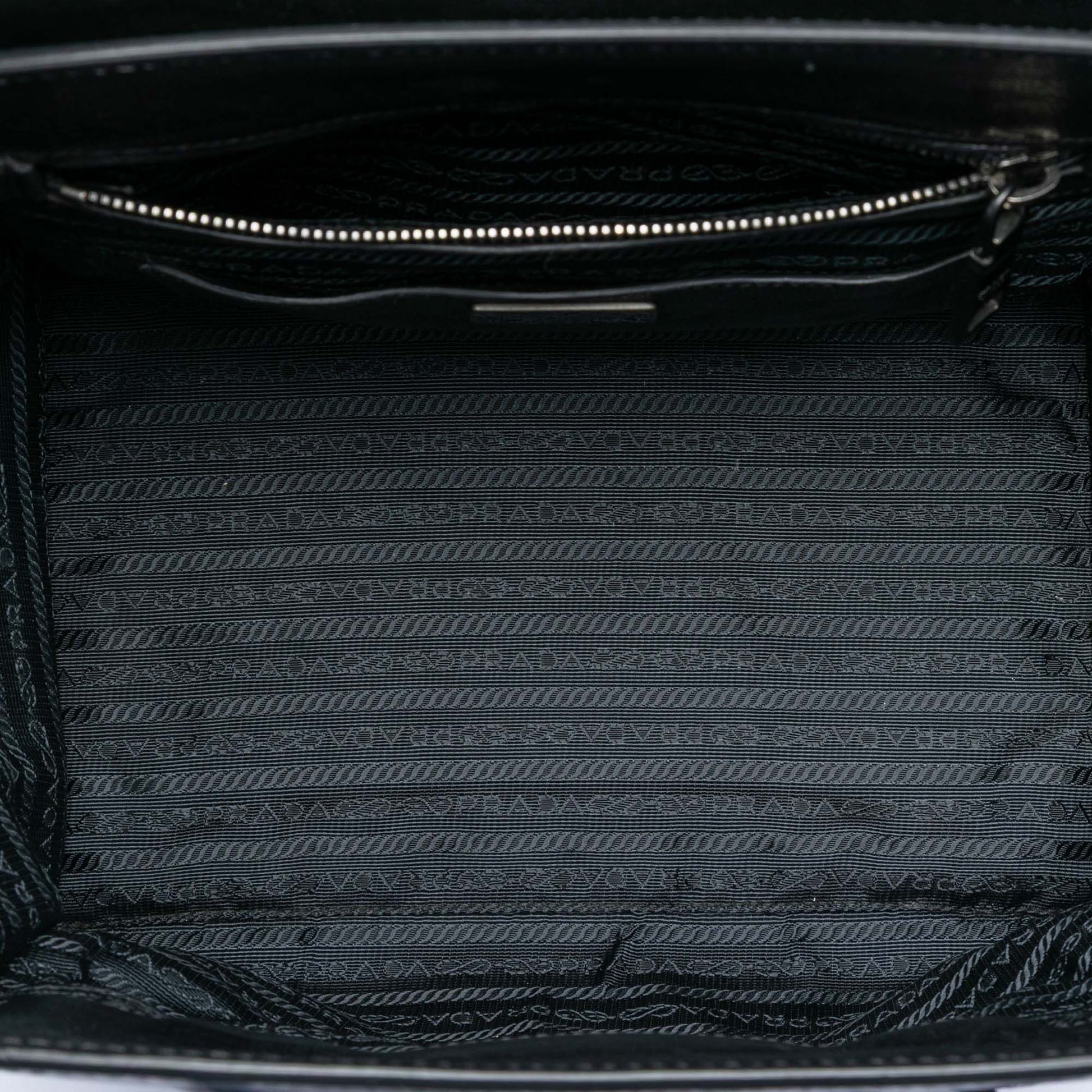 Bicolor Glace Calf Sound Lock Satchel