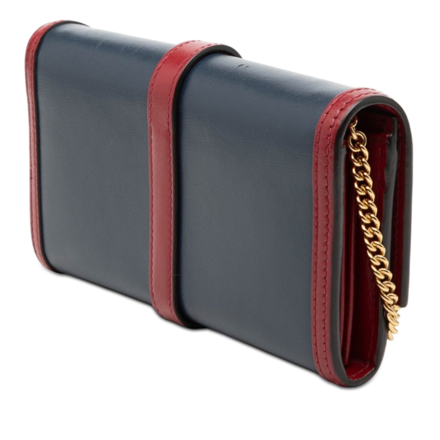 Gucci Bicolor Calfskin Jackie 1961 Wallet On Chain