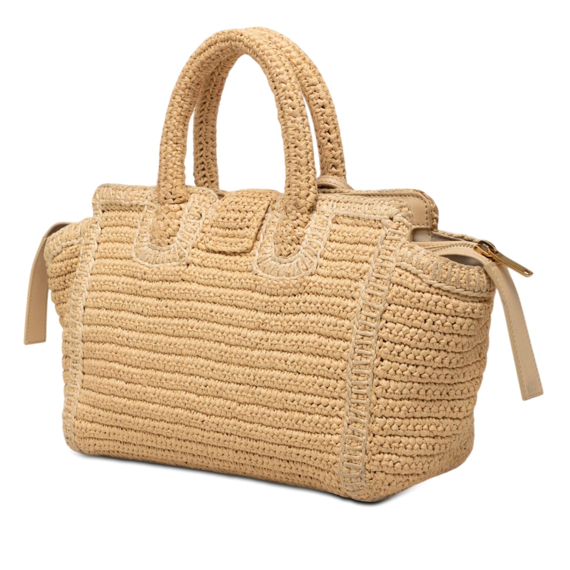 Saint Laurent Baby Raffia Monogram Downtown Cabas