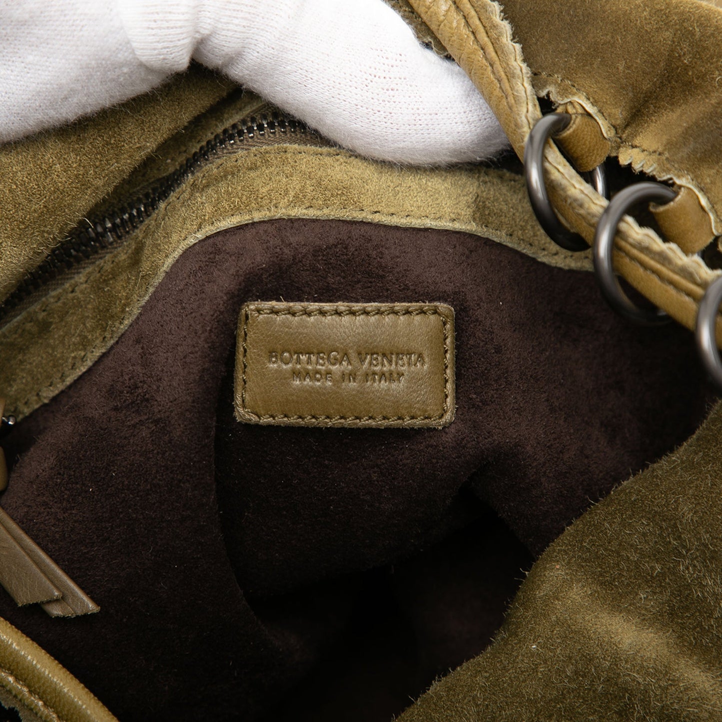 Bottega Veneta Suede Fringe Tassel Shoulder Bag