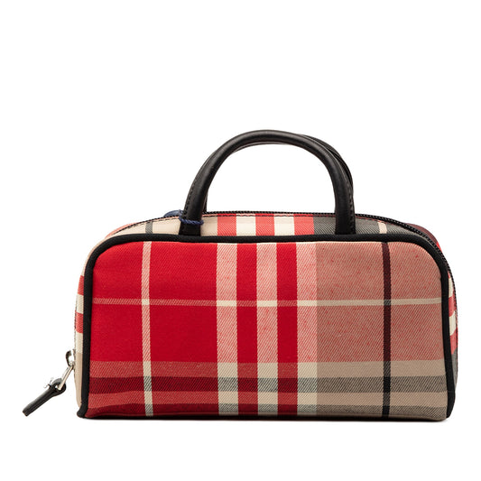 Burberry Plaid Canvas Handbag