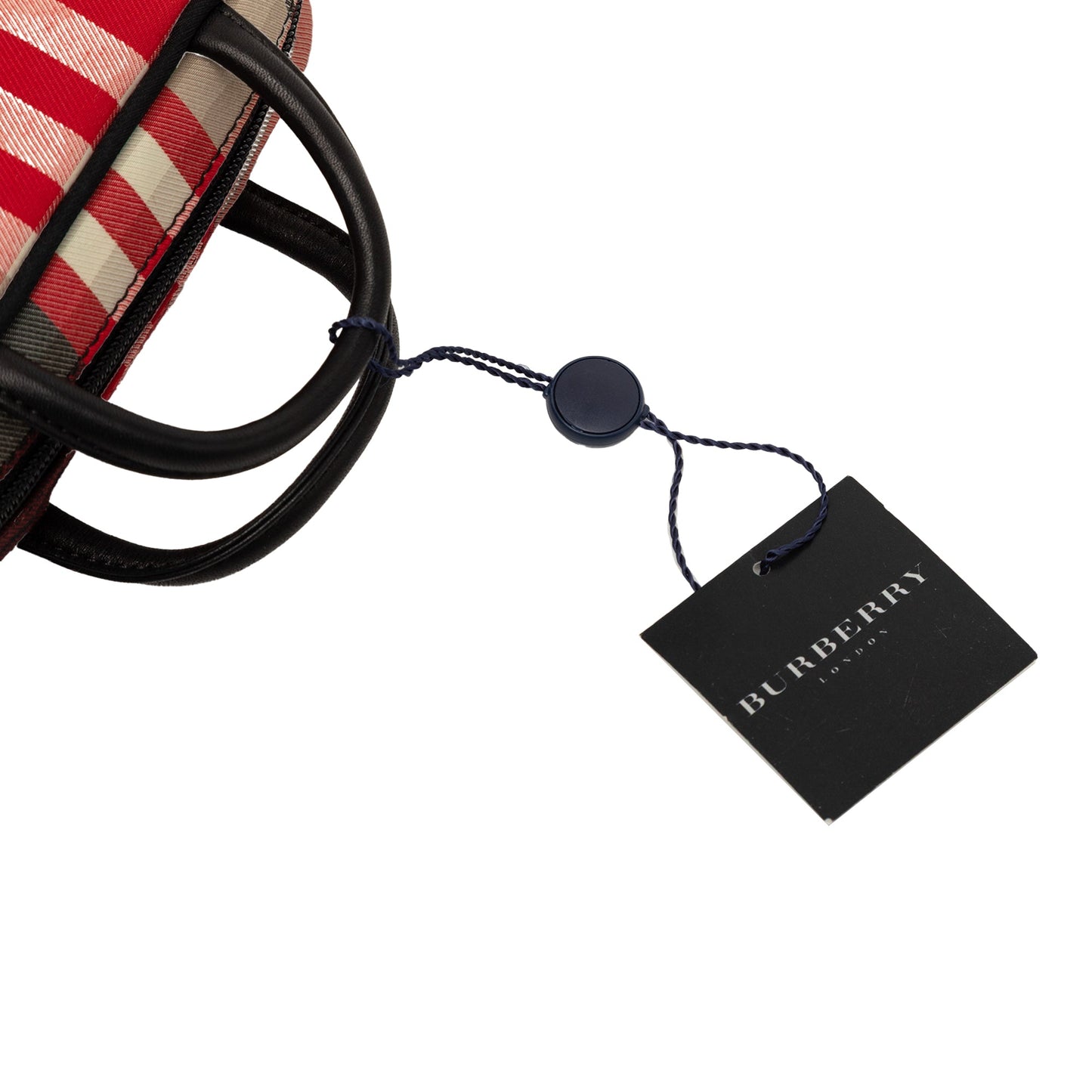 Burberry Plaid Canvas Handbag