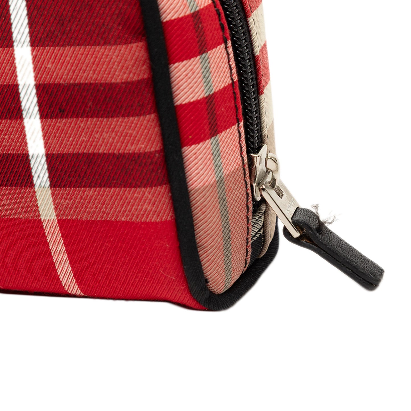 Burberry Plaid Canvas Handbag