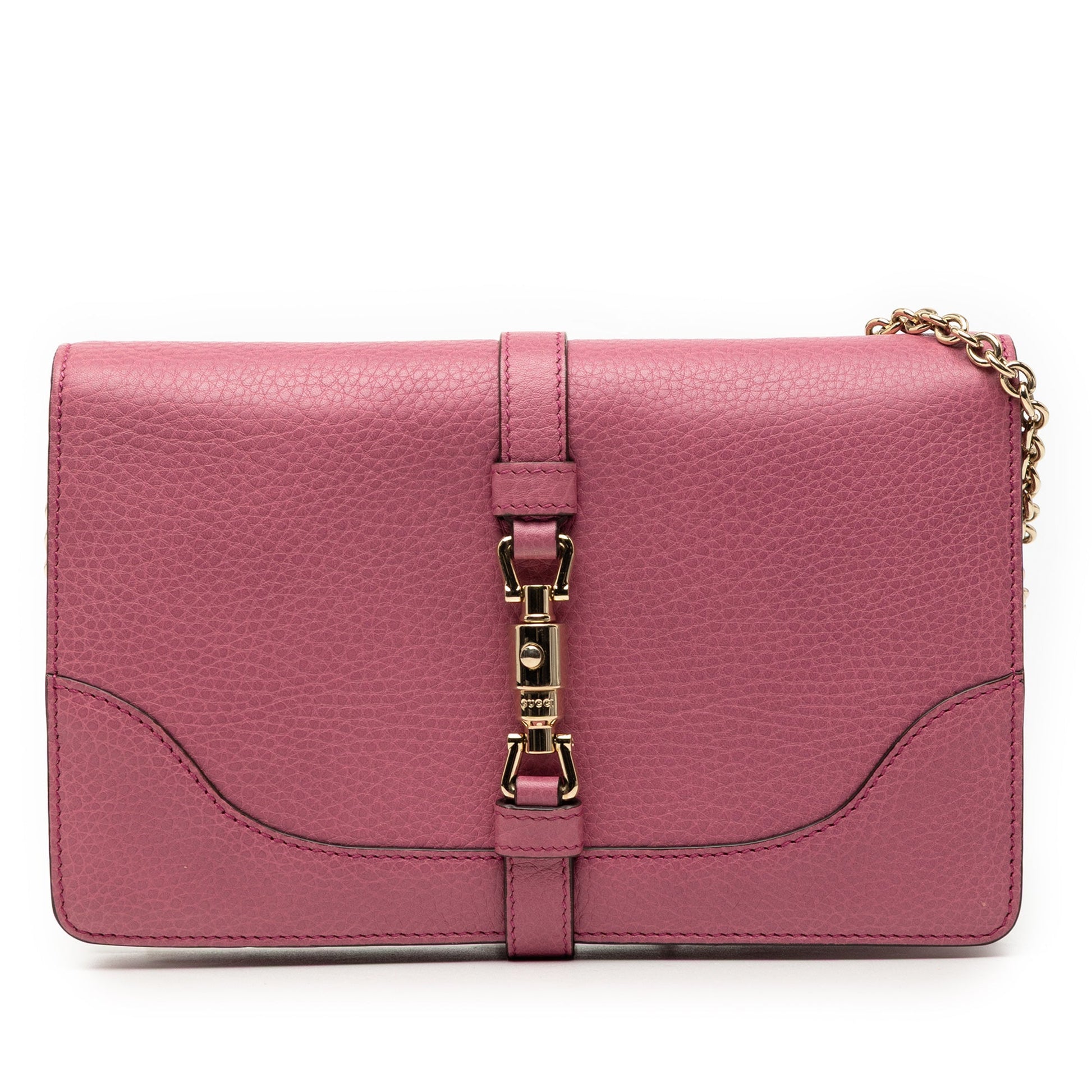Gucci Pebbled Calfskin Piston Broadway Evening Bag