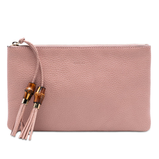 Gucci Calfskin Bamboo Clutch