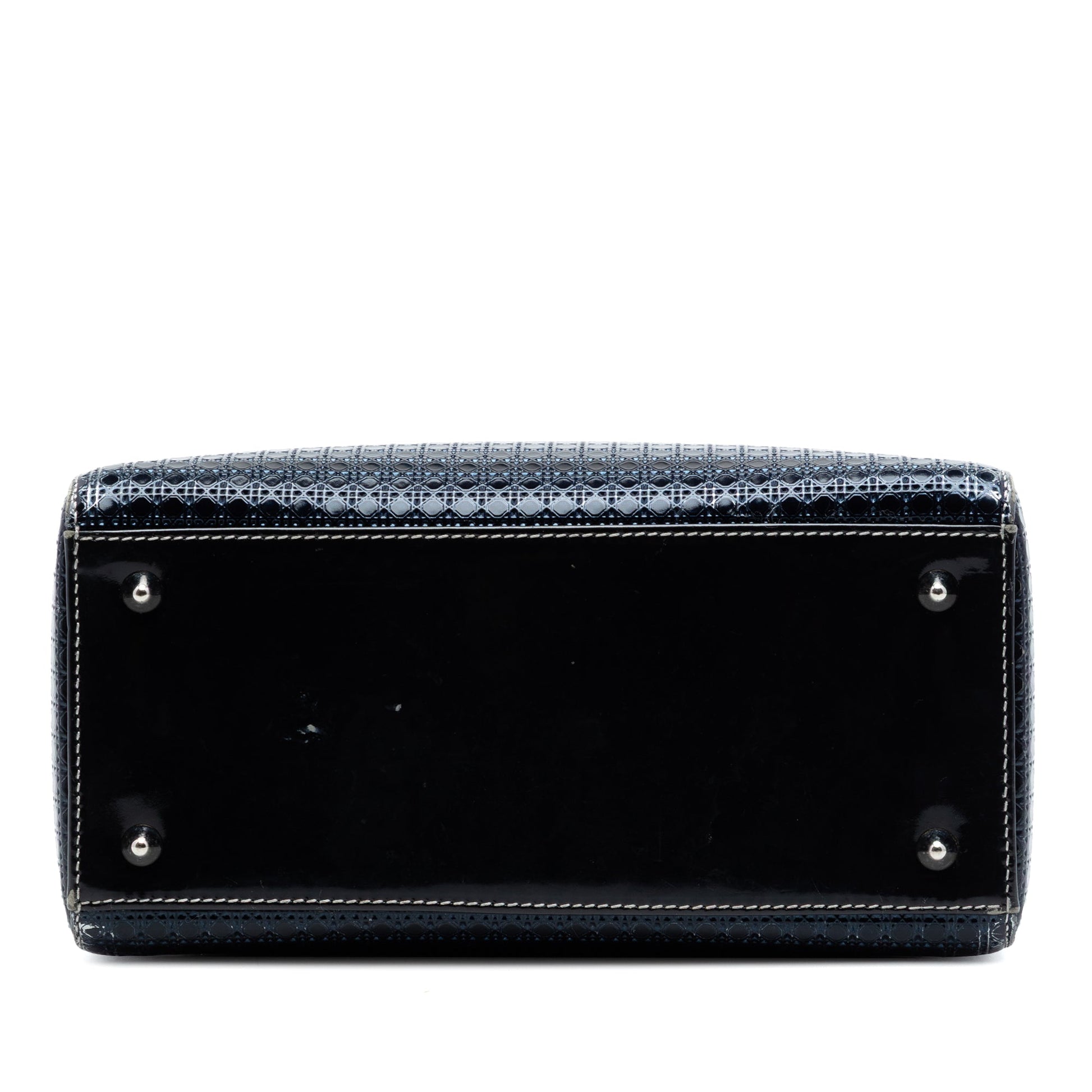 Dior Medium Ombre Metallic Patent Microcannage Lady Dior