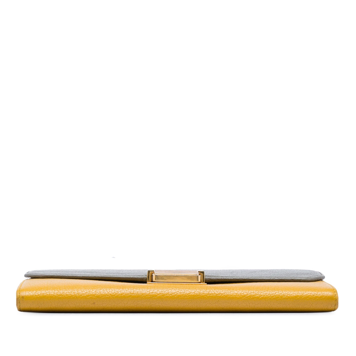 Miu Miu Bicolor Goatskin Madras Wallet on Chain