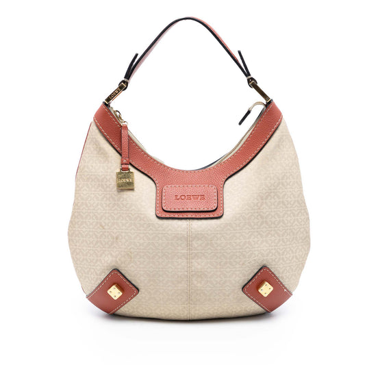LOEWE Anagram Canvas New Road Hobo