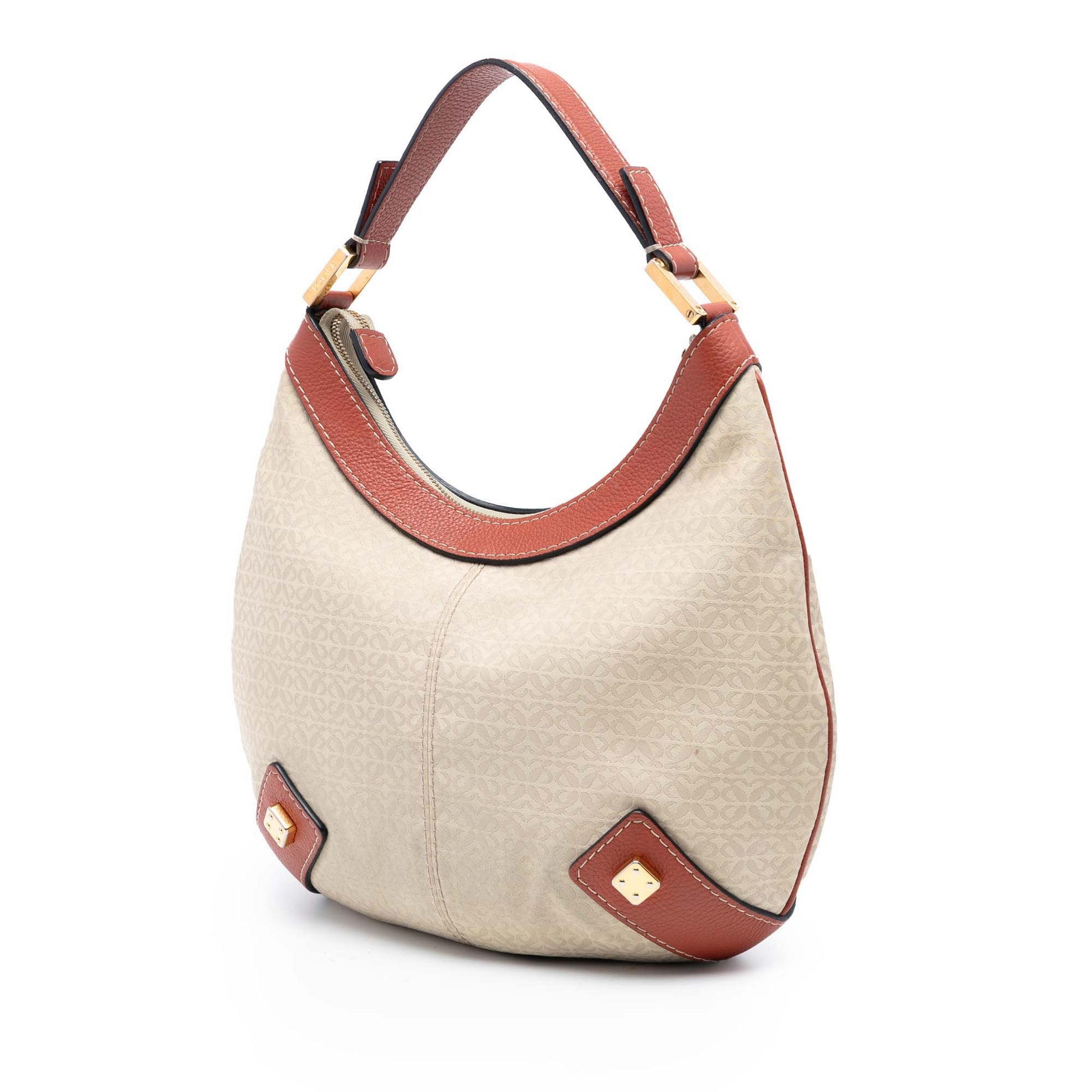 LOEWE Anagram Canvas New Road Hobo