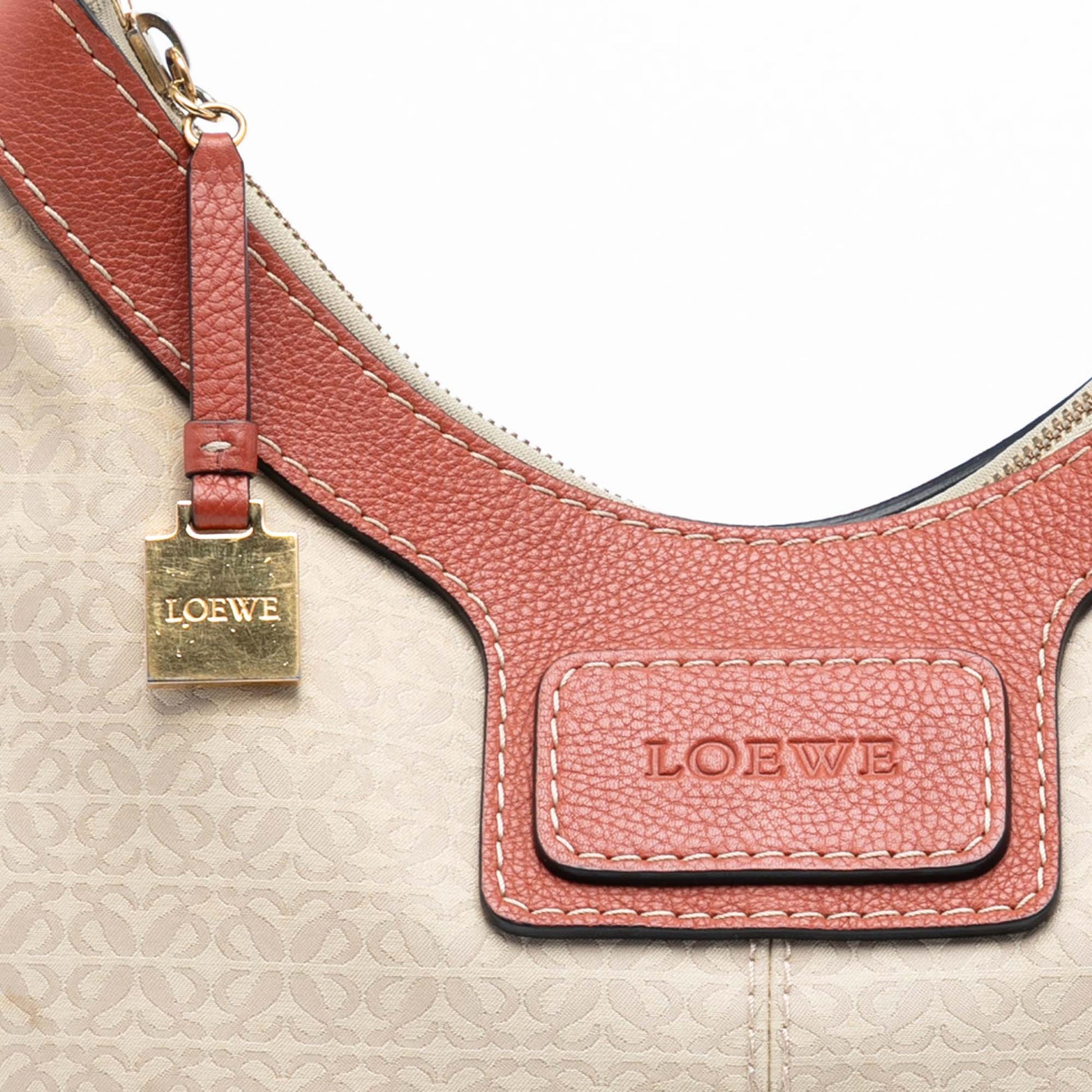 LOEWE Anagram Canvas New Road Hobo