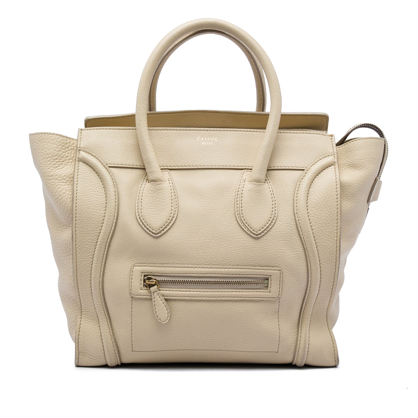 Celine Mini Drummed Calfskin Luggage Tote