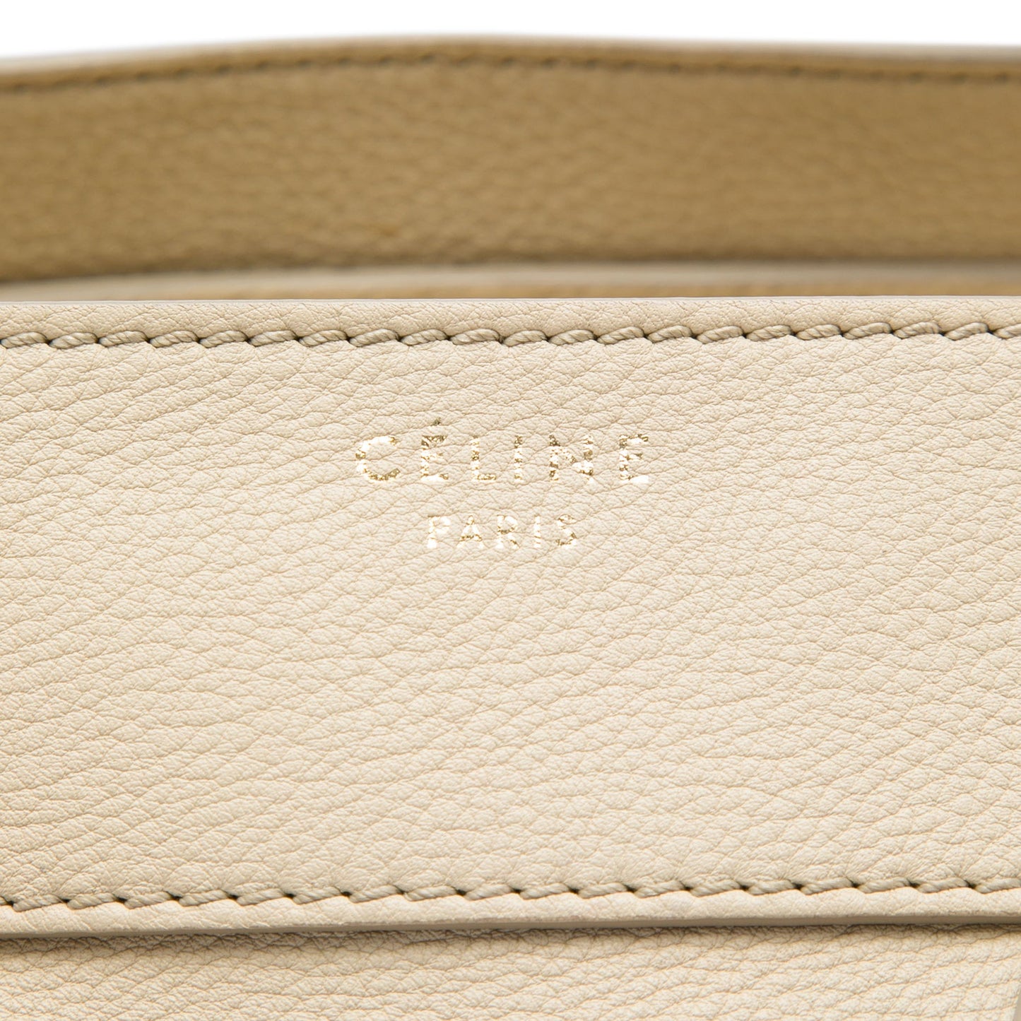 Celine Mini Drummed Calfskin Luggage Tote
