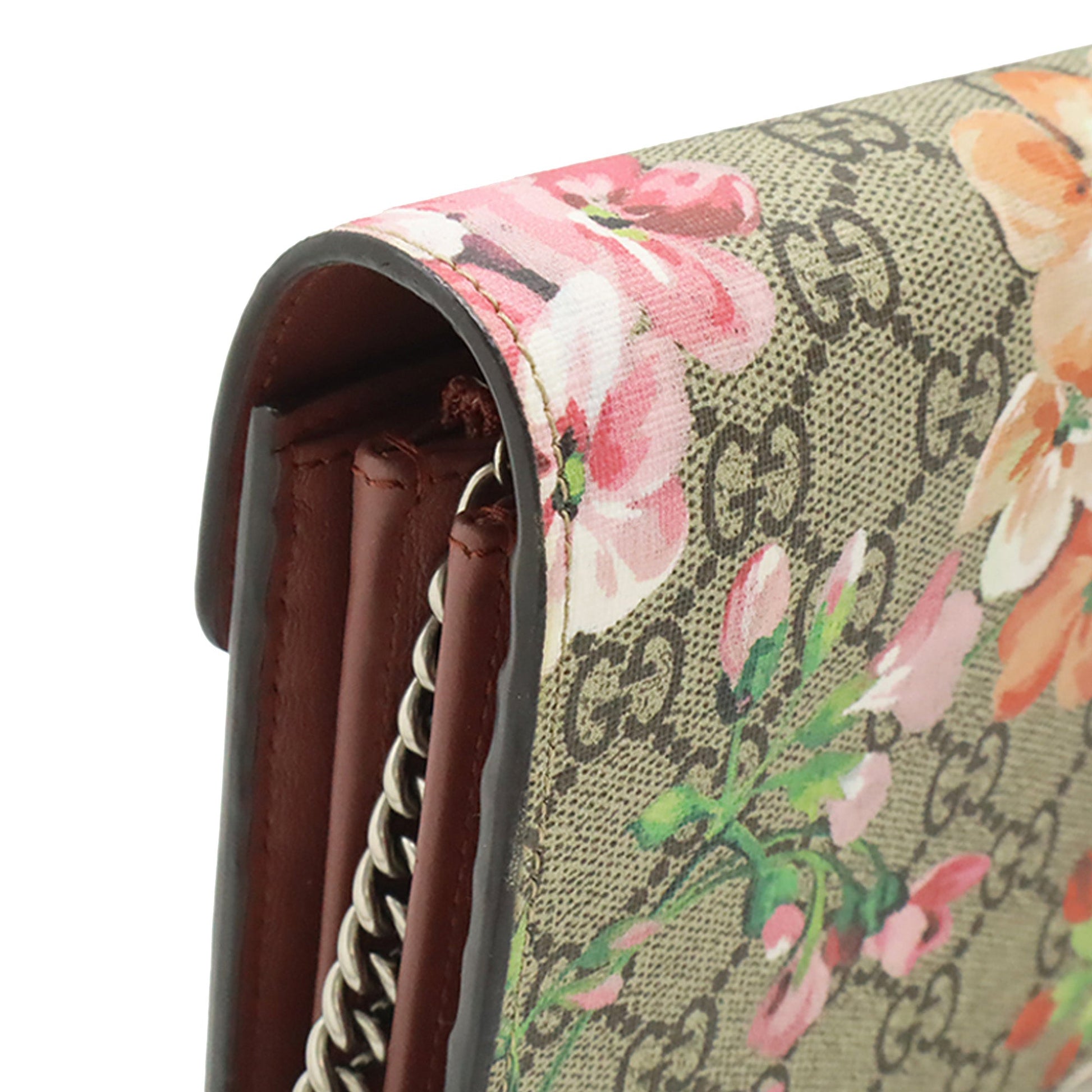 Gucci GG Supreme Blooms Dionysus Wallet on Chain
