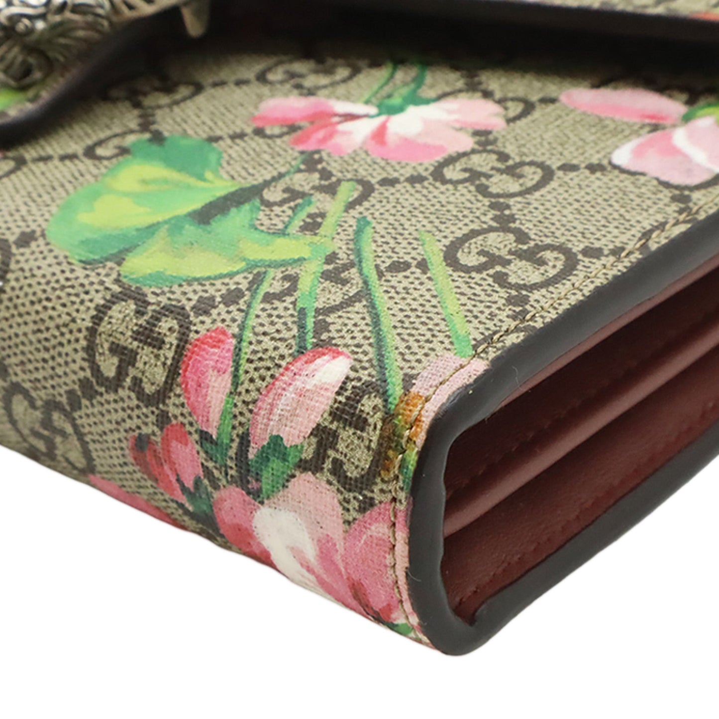 Gucci GG Supreme Blooms Dionysus Wallet on Chain