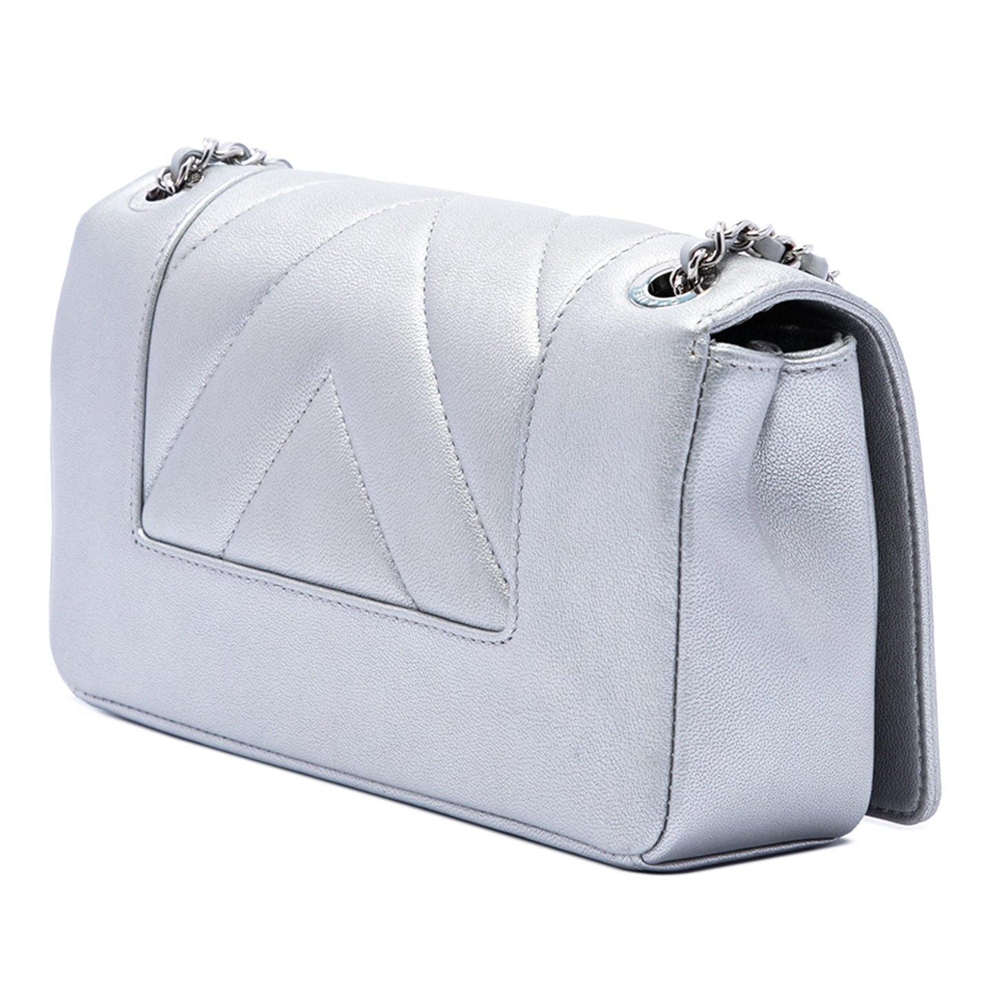 Chanel Mini Quilted Chevron Sheepskin Mademoiselle Vintage Flap