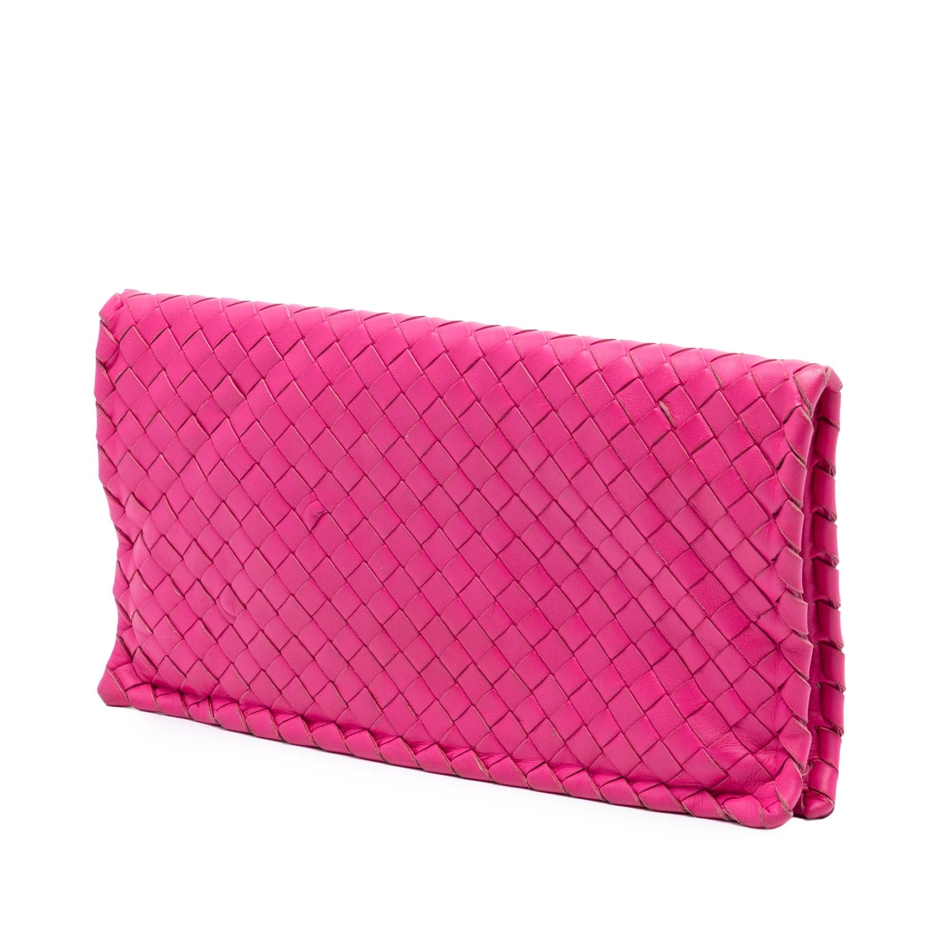Bottega Veneta Nappa Intrecciato Turn Lock Clutch