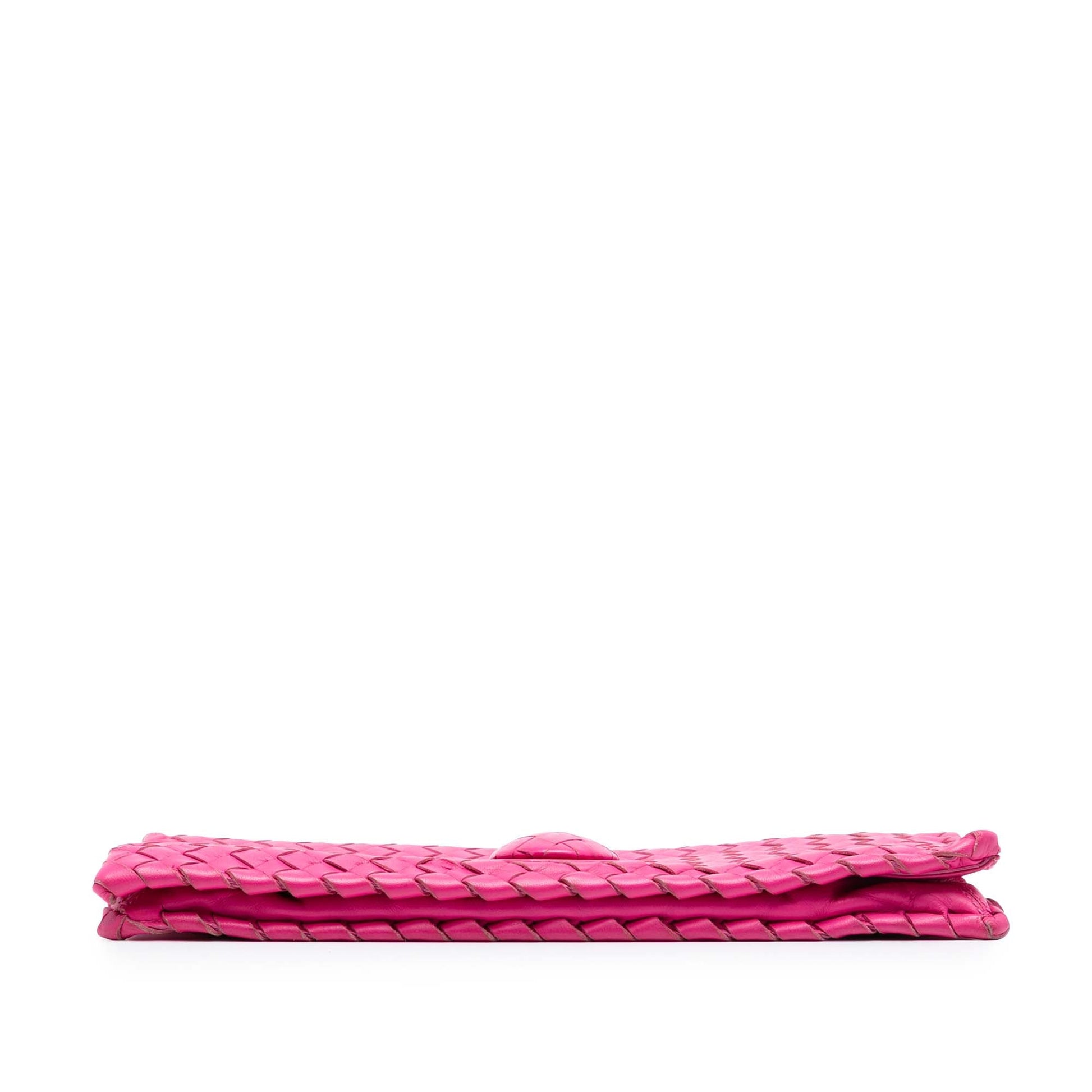Bottega Veneta Nappa Intrecciato Turn Lock Clutch