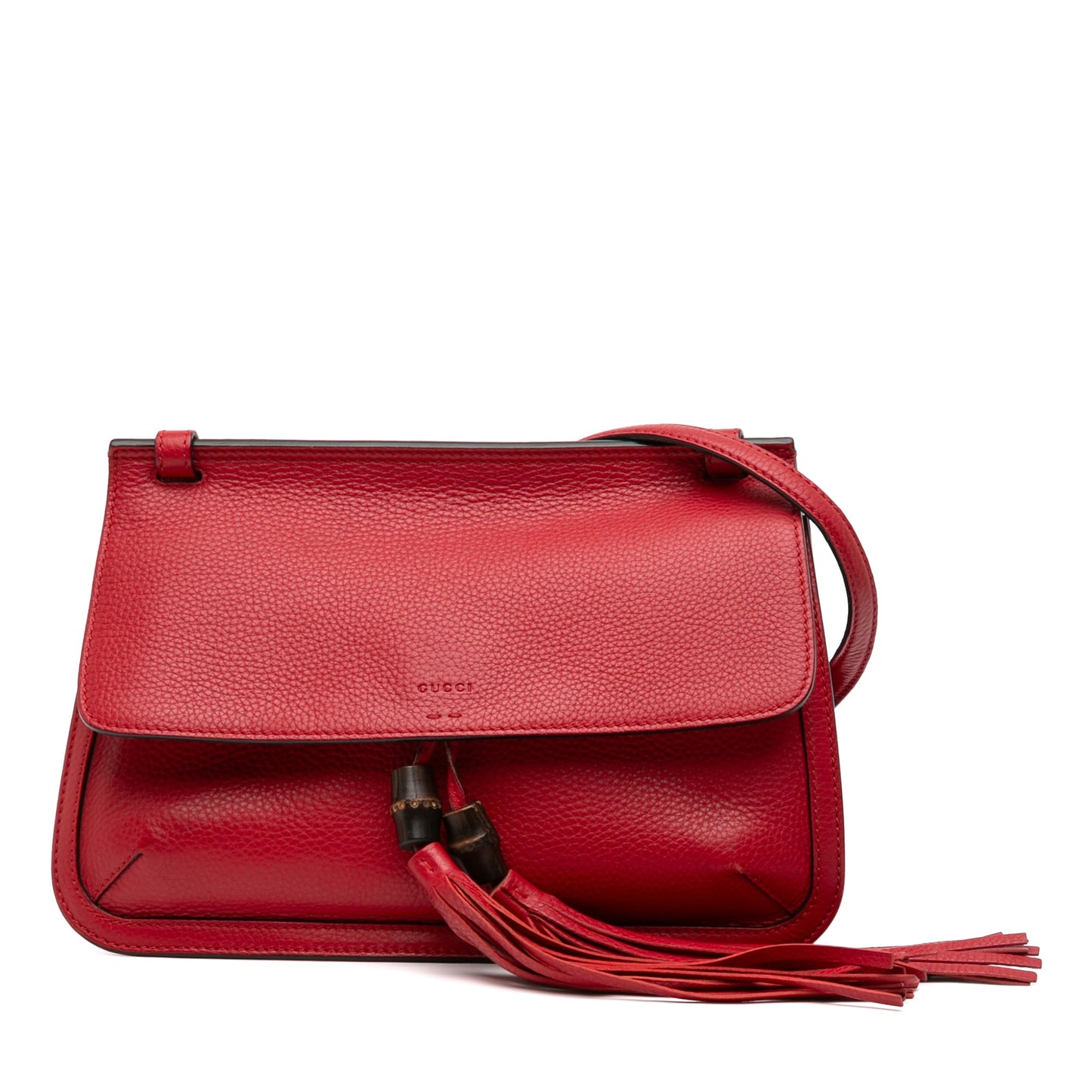Gucci Medium Leather Bamboo Daily Crossbody