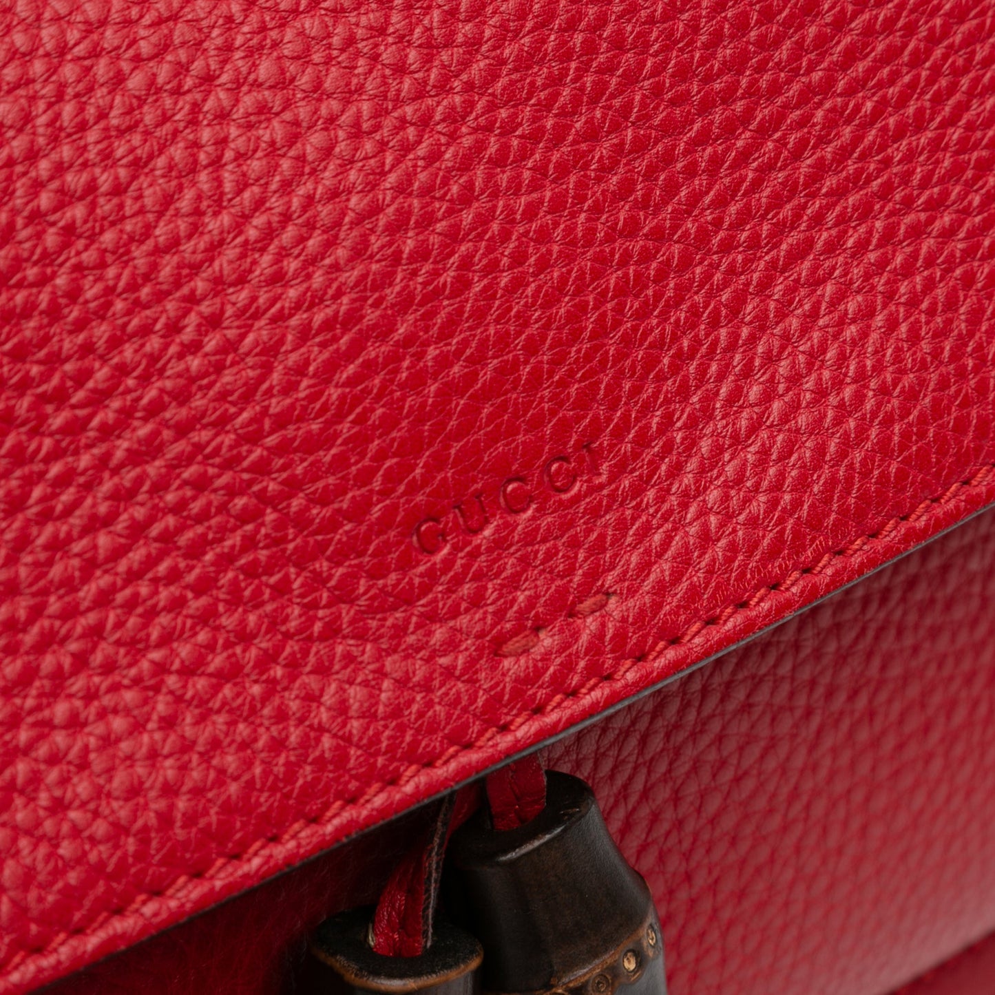 Gucci Medium Leather Bamboo Daily Crossbody
