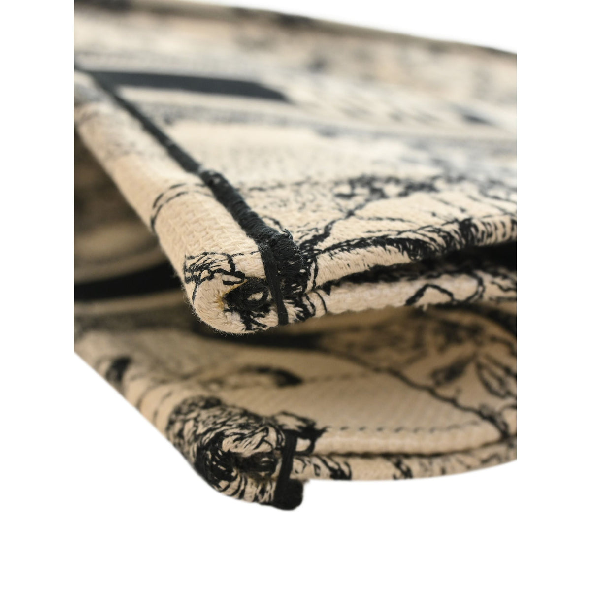 Dior Medium Canvas Embroidered Zodiac Toile De Jouy Book Tote — White