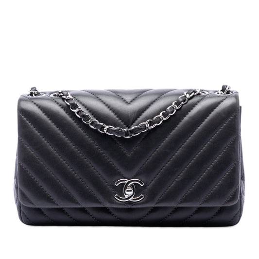 Chanel Medium Chevron Lambskin Surpique Flap