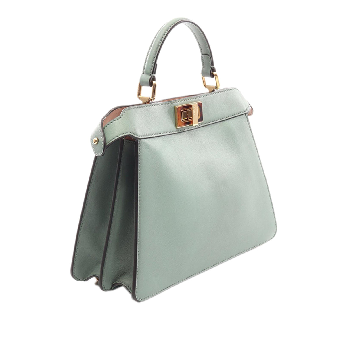 Fendi Small Calfskin Selleria Peekaboo ISeeU Satchel — Green